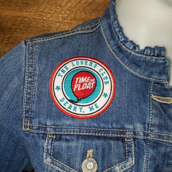 Stephen King It Customized Jean Jacket Size 0 - Picture 6 of 16